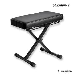 Hardman SB006 foldbar klaverbænk, sort
