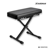 Hardman SB006 foldbar klaverbænk, sort