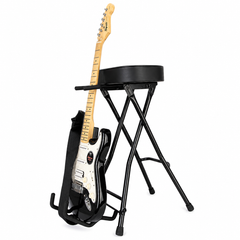 Hardman SB207 guitarstol med fodstøtte og guitarholder.