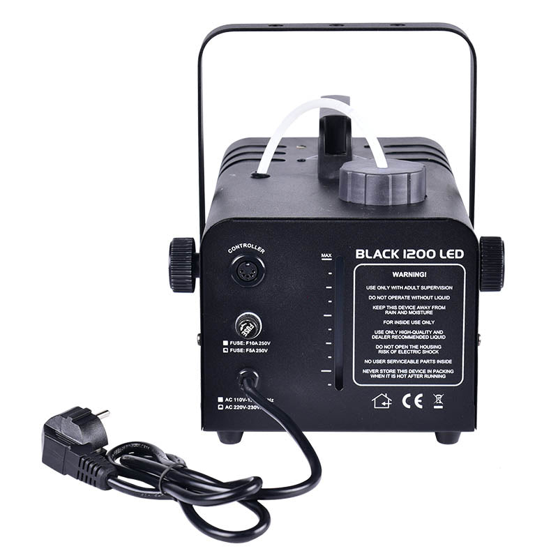 Light4Me BLACK 1200 LED Røgmaskine Bundle