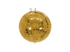 EUROLITE Set Mirror ball 30cm gold with stand and tripod cover black