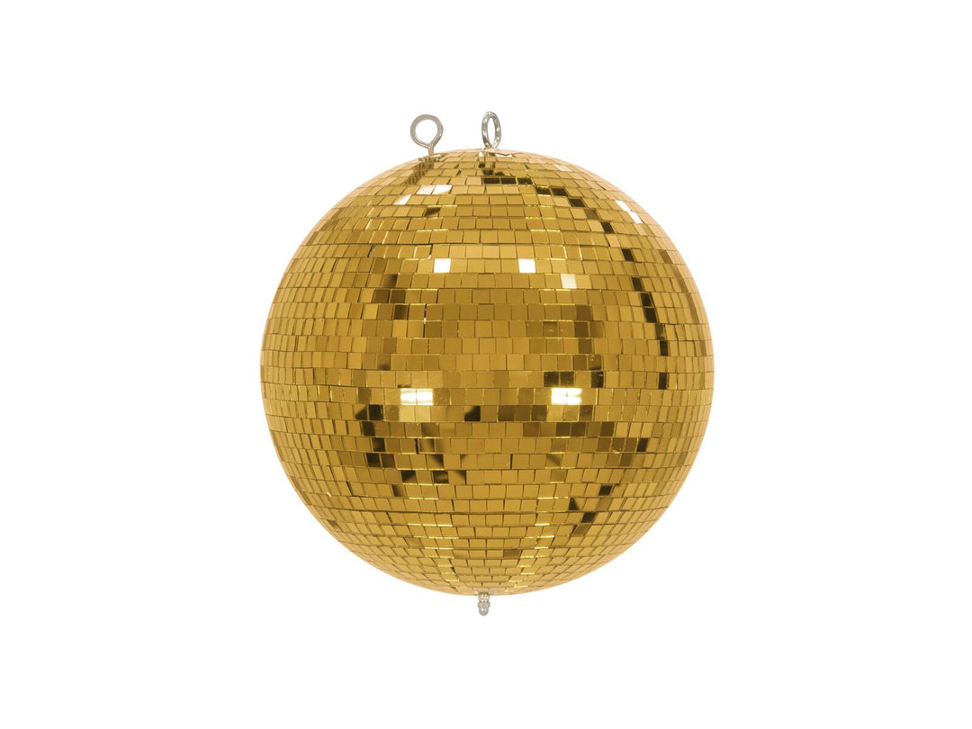 EUROLITE Set Mirror ball 30cm gold with stand and tripod cover black