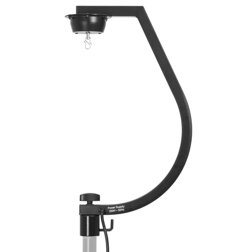 Holder m. Motor til Diskokugler op til 30cm (Sort)