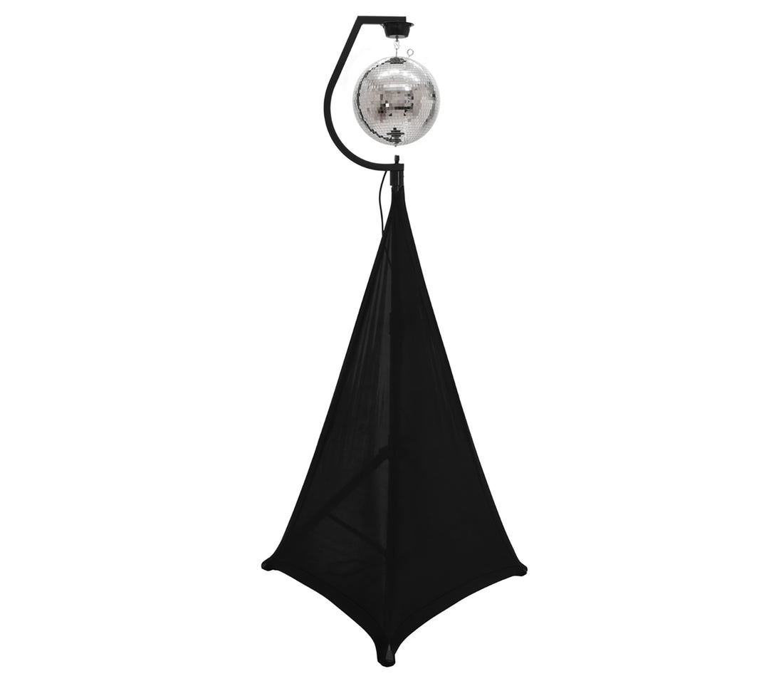 Holder m. Motor til Diskokugler op til 30cm (Sort)