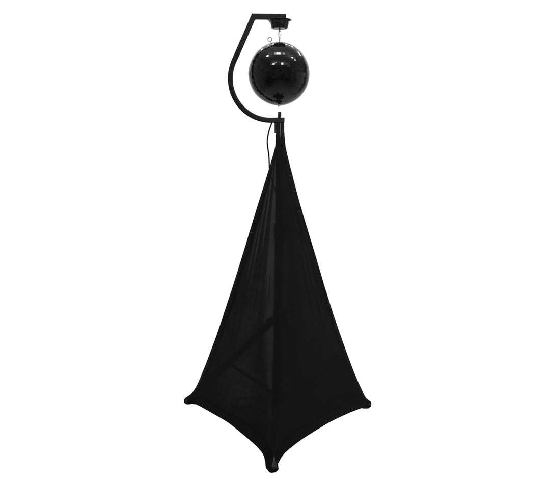 Holder m. Motor til Diskokugler op til 30cm (Sort)