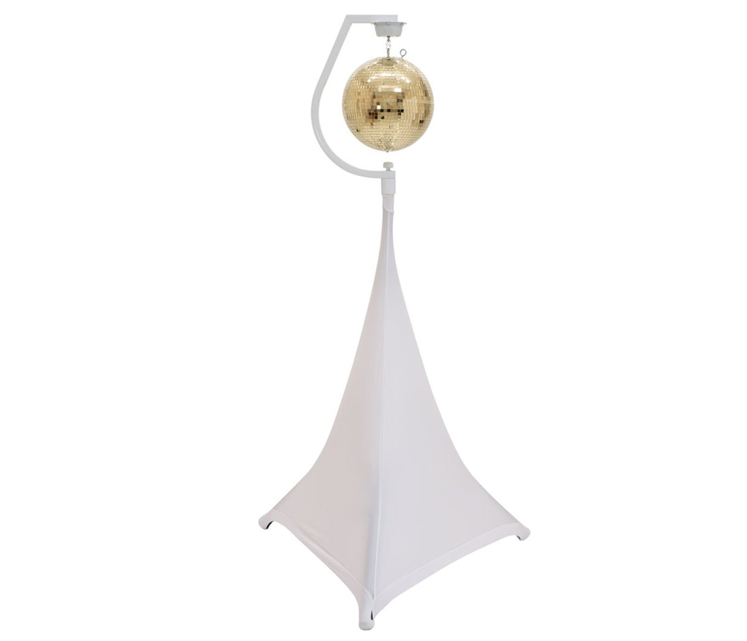 Holder m. Motor til Diskokugler op til 30cm (Hvid)