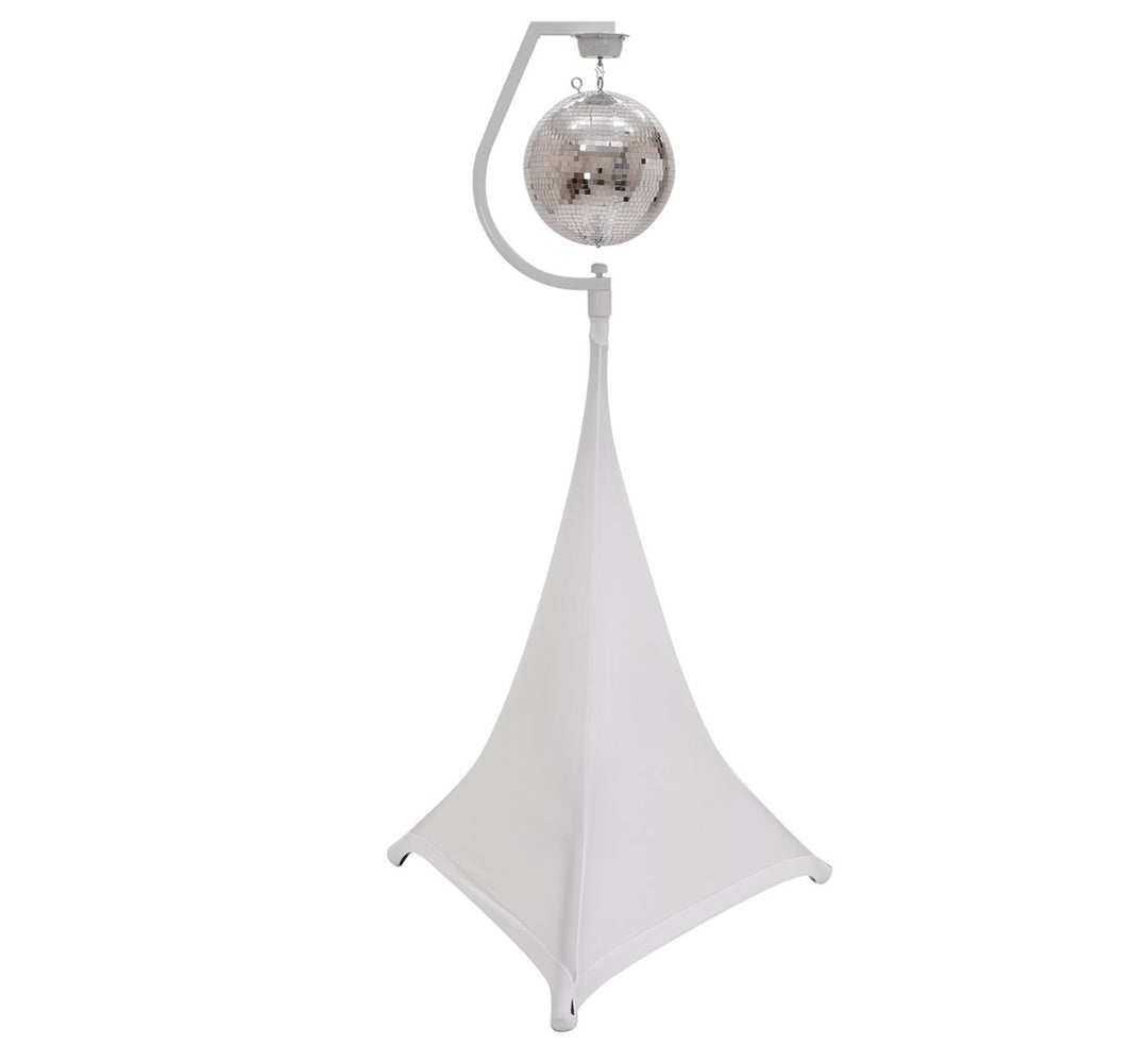 Holder m. Motor til Diskokugler op til 30cm (Hvid)
