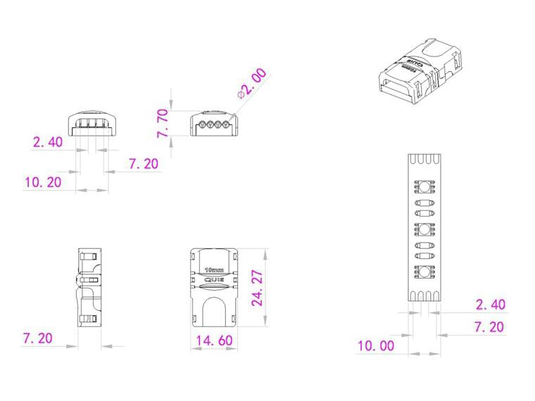 EUROLITE LED Strip Flexible Connector 4-pin 10mm