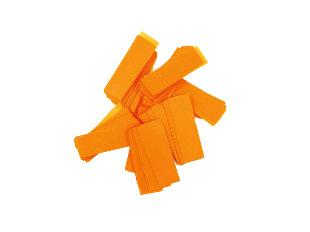 TCM FX Slowfall Confetti Rectangular 55x18mm, neon-orange, uv active, 1kg