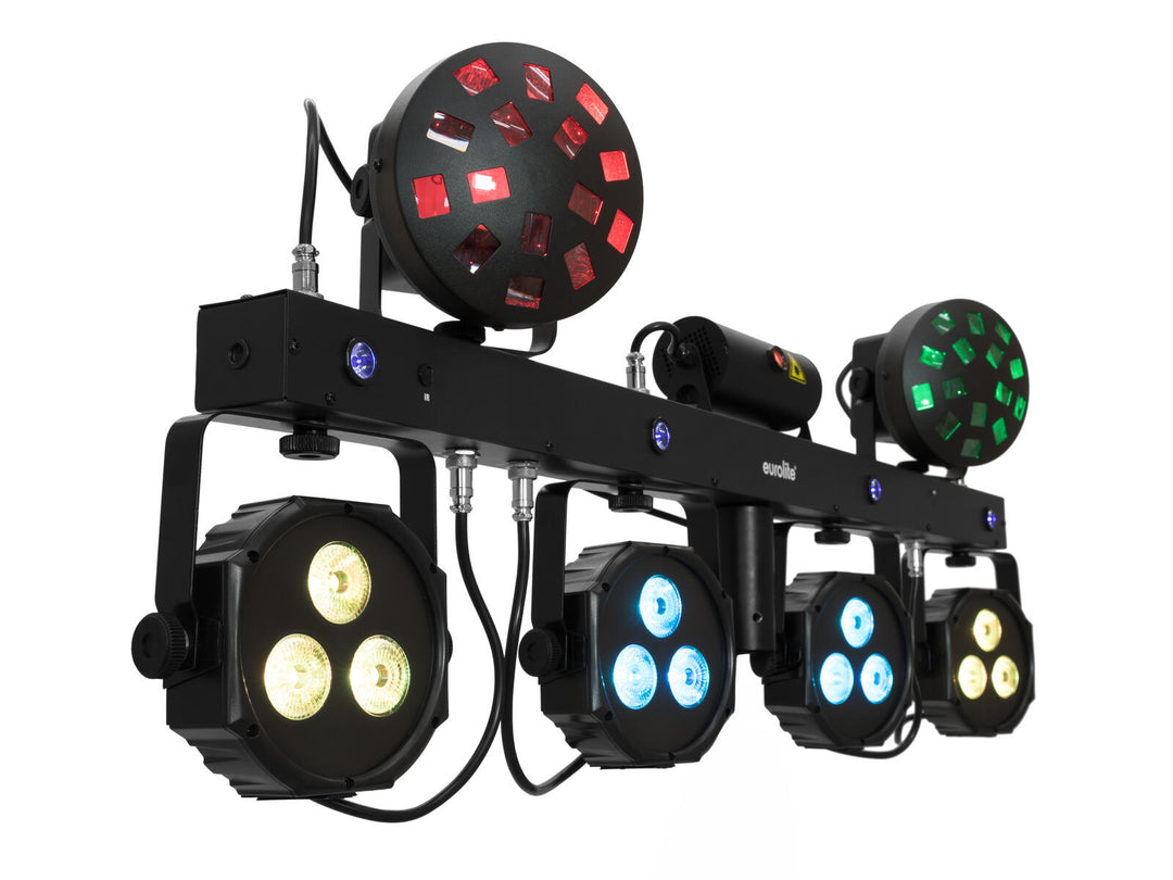 EUROLITE Set LED KLS Laser Bar Next FX Light Set + M-4 Speaker System Stand