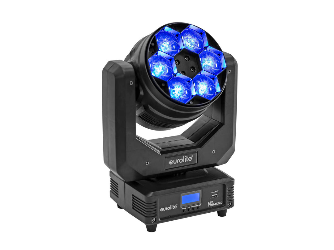 EUROLITE Set 4x LED TMH-H240 Beam/Wash/Flower Effect + Case
