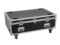 ROADINGER Flightcase PRO 4x LED BAR-8 SWING with wheels