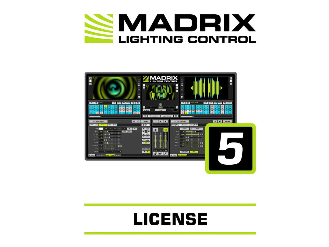 EUROLITE Set 5x LED PR-100/32 Pixel DMX Rail bk + Madrix Software