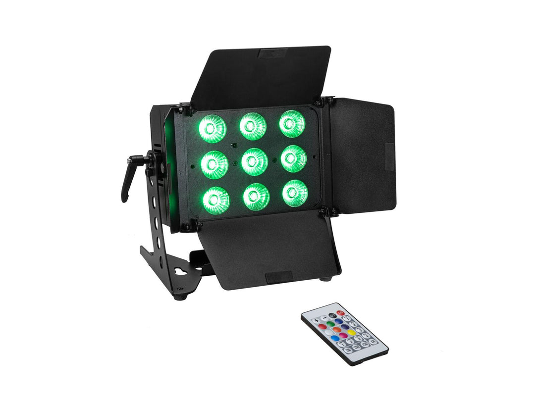 EUROLITE Set 4x LED CLS-9 QCL RGB/WW 9x7W + Case