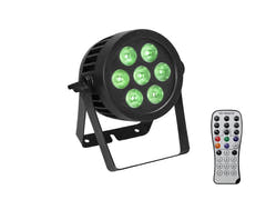 EUROLITE Set LED IP PAR 7x8W QCL Spot + 2x Diffuser Cover (15x60° and 40°)