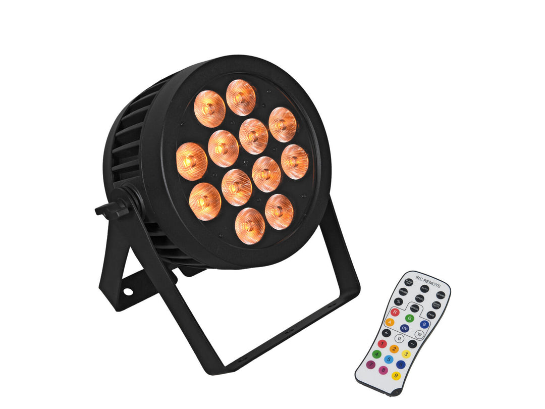 EUROLITE Set 8x LED IP PAR 12x8W QCL Spot + Case with wheels