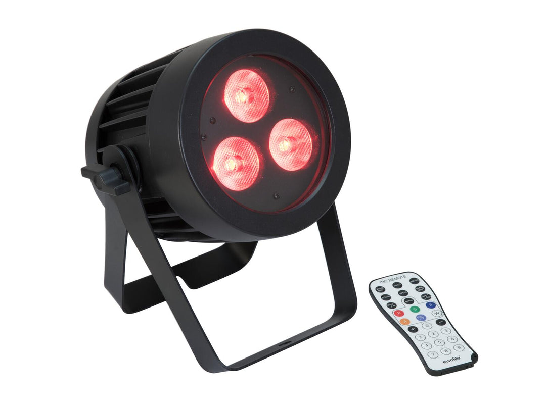 EUROLITE Set 4x LED IP PAR 3x8W QCL Spot + Case