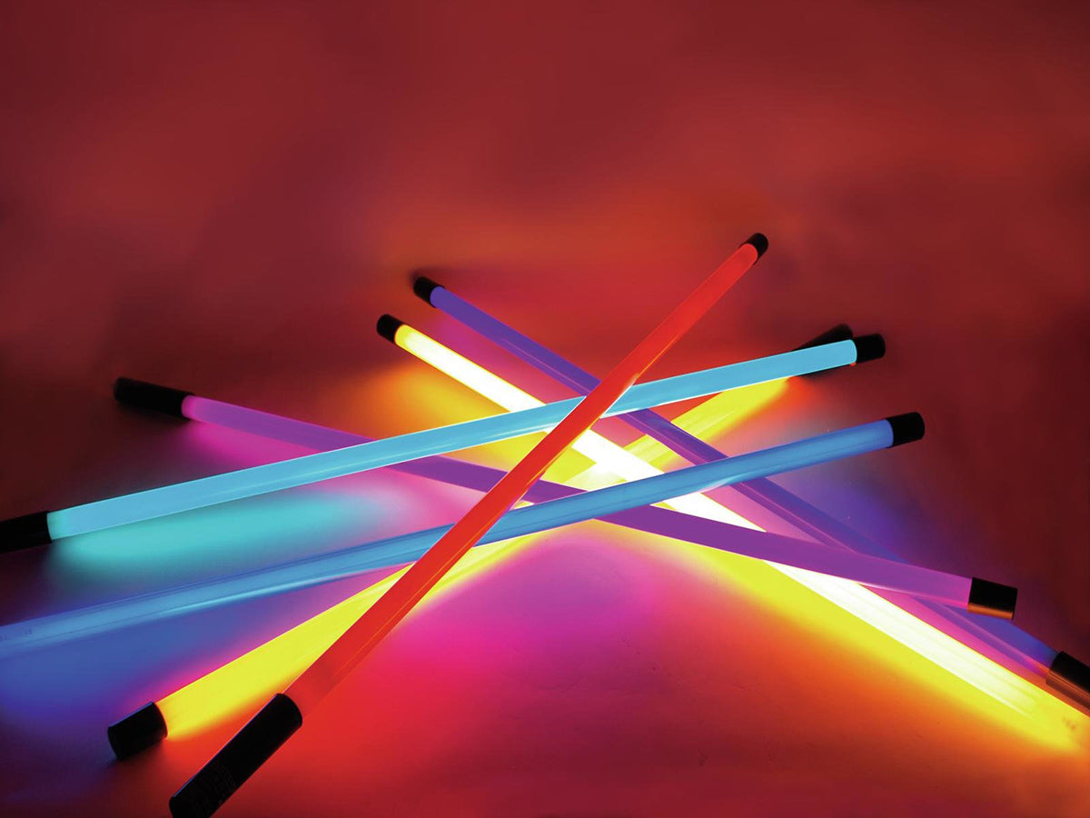 Farvet neonrør 134 cm, gul