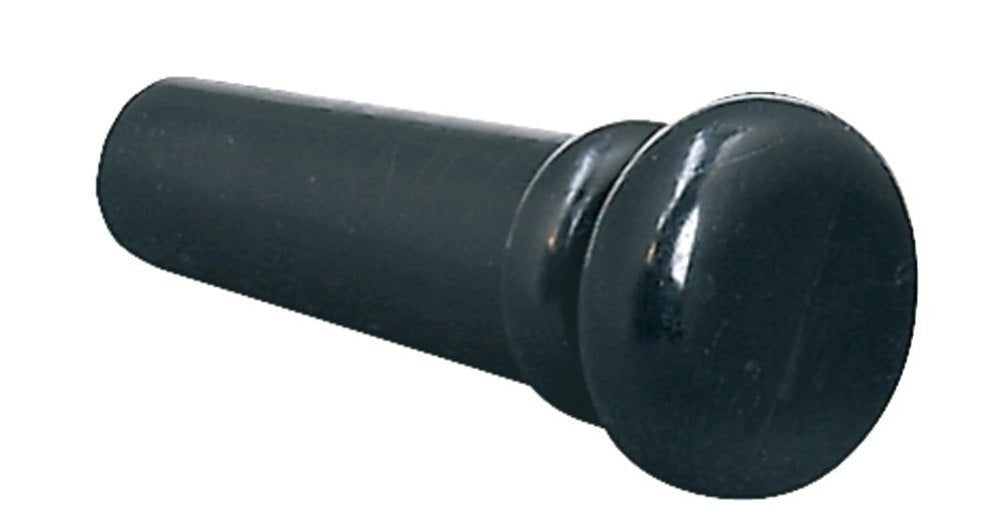 GEWA endeknap i sort PVC til guitar, 6 stk.