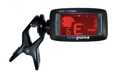 GEWA CLP-1 clip-on tuner til guitar, bas og ukulele