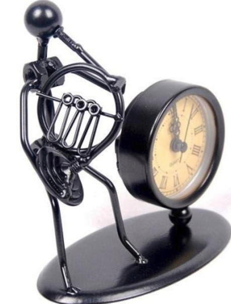 GEWA Sculpture with clock - French Horns