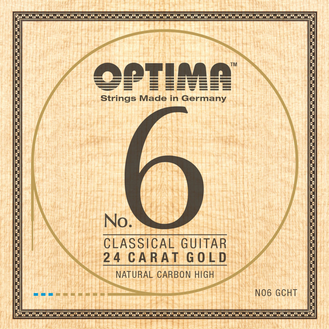 Optima Strings for classic guitar No. 6 24 carat gold - Set Carbon Gold high (NO6.GCHT)