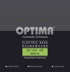 Optima E-Bass Strings Chrome Strings Round Wound Long Scale - Set 4-string reg-light (4299L)