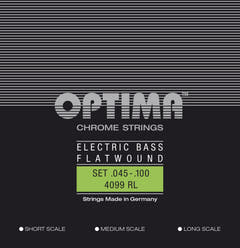 Optima E-Bass Strings Chrome Strings Flat Wound medium scale - Set (4099M)