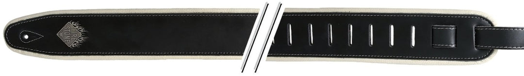 GEWA Guitar Straps F&S Comfort - Black/Cream