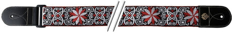 GEWA Guitar Straps F&S Folk Jacquard - Red-White