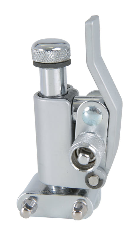 Nickel Drumworks lilletrommeudløser, satinkrom, 22 mm hulafstand