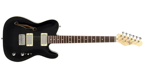 Michael Kelly 58 Thinline semi-hollow elguitar, Gloss Black