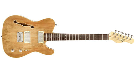 Michael Kelly 58 Thinline semi-hollow elguitar, Spalted Maple