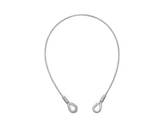 EUROLITE Steel Rope 1000x6mm silver with Thimble