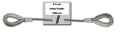 EUROLITE Steel Rope 1000x6mm silver with Thimble