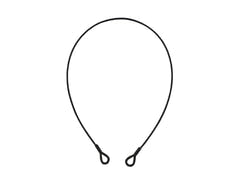 EUROLITE Steel Rope 1000x4mm black with Thimbles