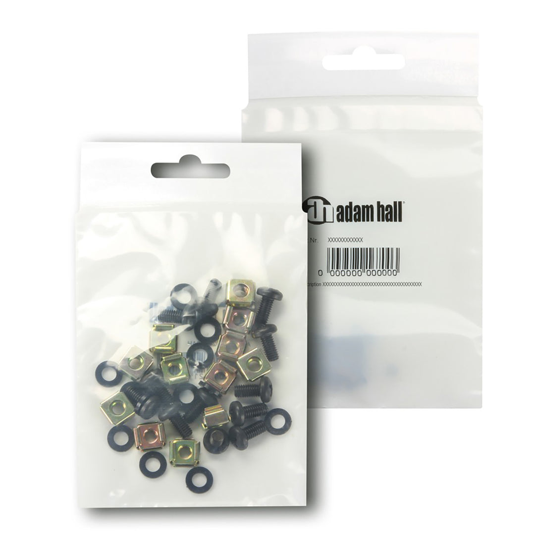 Adam Hall Skruer til 19" Rack 12 stk. (12mm)
