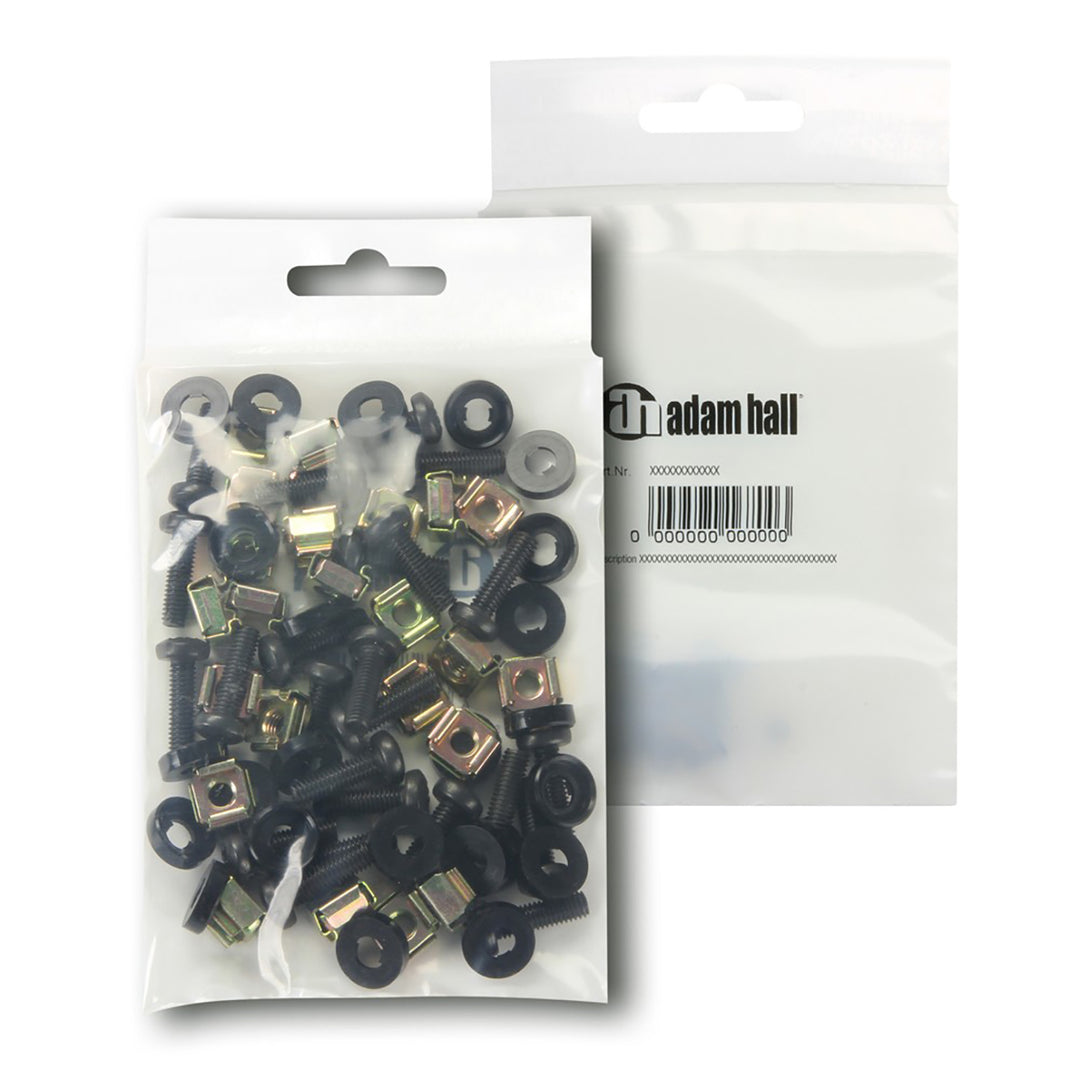 Adam Hall - Skruer til 19" rack, 20 mm / 24 stk.