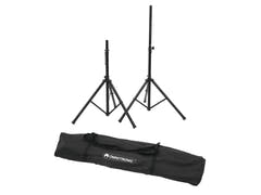 EUROLITE Set AKKU 2x Flat light 3 bk + Bar-6 + Stands