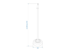 OMNITRONIC Microphone Stand 85-157cm bk
