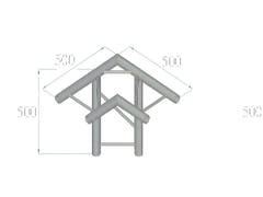ALUTRUSS BILOCK BQ2-PAL31H 3-way Corner 90°