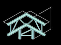 ALUTRUSS BILOCK BQ2-PAL31V 3-way Corner 90°