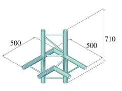 ALUTRUSS BILOCK BQ2-SPAC44H 4-way Corner bk