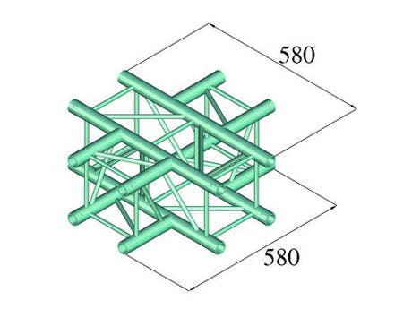 Alutruss DECOLOCK DQ4-PAC41 4-way Cross Piece