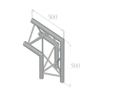 ALUTRUSS TRILOCK E-GL33 C-24 2-way Corner 90° /\