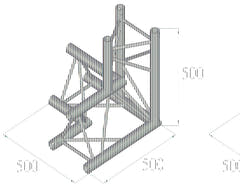 ALUTRUSS TRILOCK E-GL33 C-33 3-way Corner