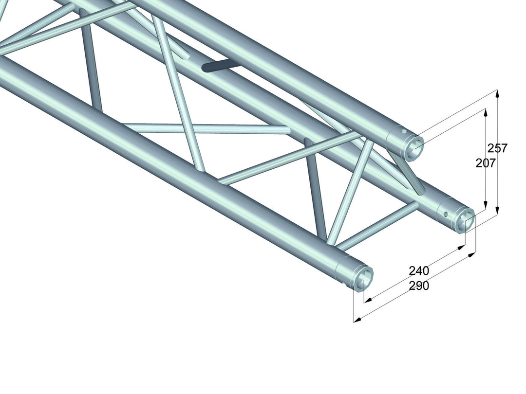 ALUTRUSS TRILOCK 6082-5000 3-way Cross Beam