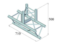 ALUTRUSS TRILOCK 6082AT-38 3-way T-Piece