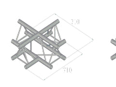 ALUTRUSS TRILOCK 6082AC-41 4-way Cross