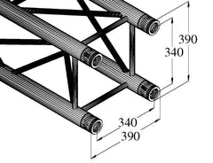 ALUTRUSS QUADLOCK TQ390-2500 4-way Cross Beam